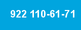 922 110-61-71